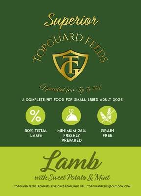 Lamb with Sweet Potato & Mint complete dog food for small Adult Dogs