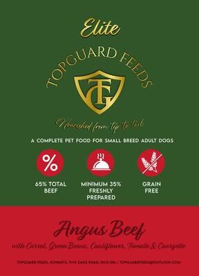 Angus Beef Dog Food with Carrot, Green Beans, Cauliflower, Tomato & Courgette for Small Adults Dogs