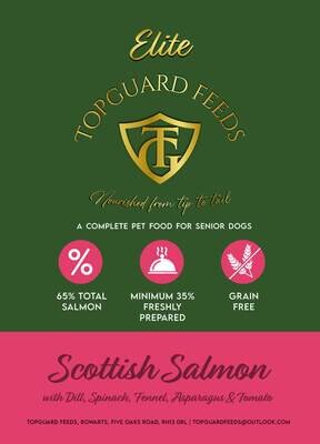 Scottish Salmon with Dill, Spinach, Fennel, Asparagus & Tomato Dog Food for  Senior Dogs