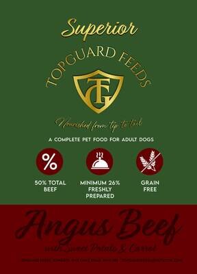 Angus Beef Dog Food with Sweet Potato & Carrot Complete Food for Adults Dogs