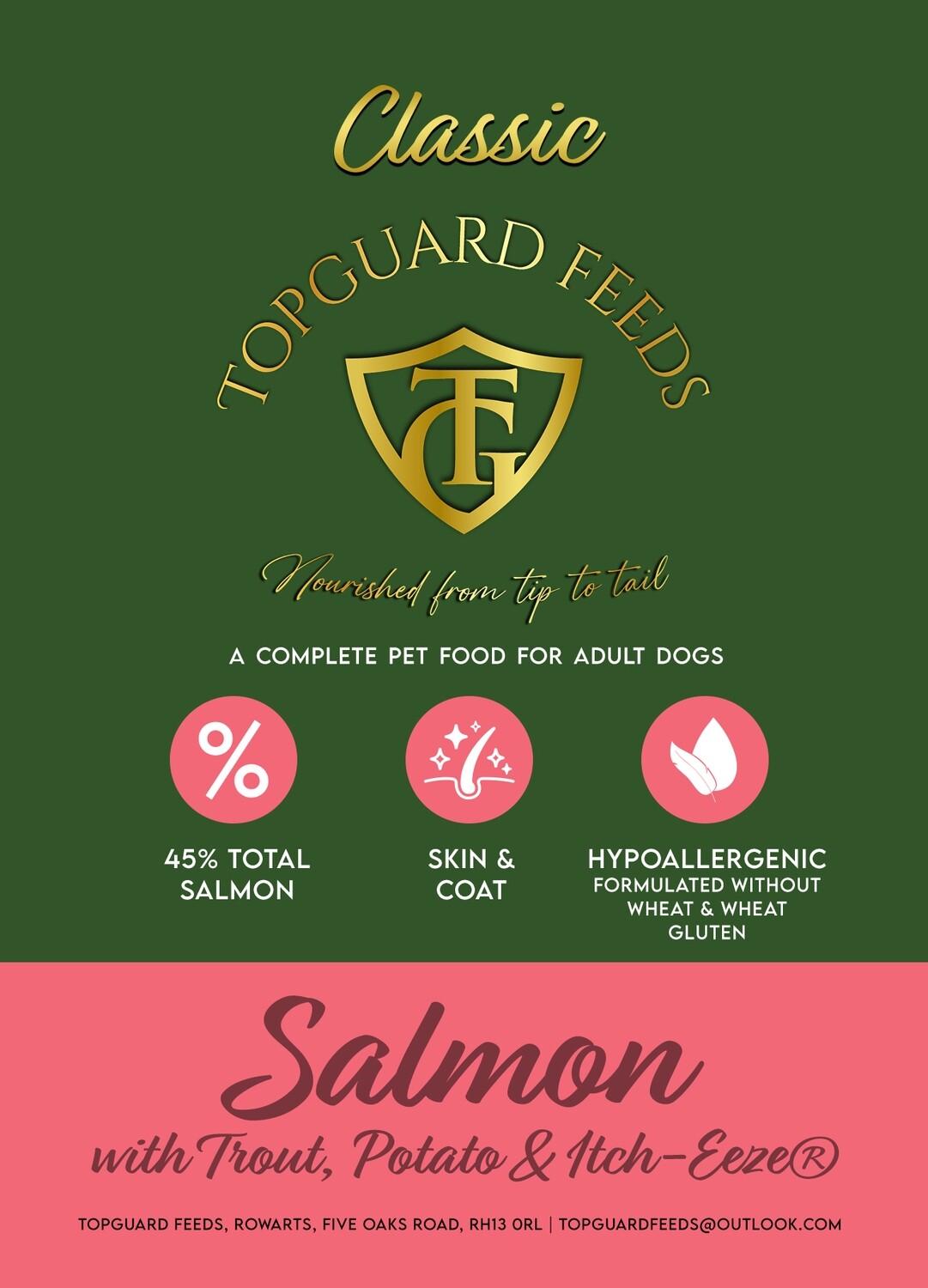 Salmon and Trout with Potato with Skin Soothe Dog Food for Adult Dogs