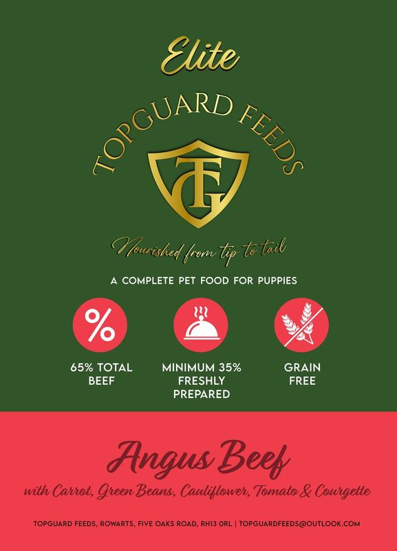 Angus Beef with Carrot, Green Beans, Cauliflower, Tomato & Courgette for Puppies