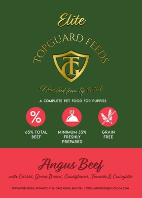 Angus Beef with Carrot, Green Beans, Cauliflower, Tomato & Courgette for Puppies