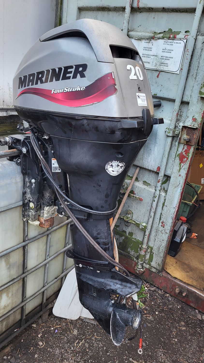 mariner 20 longshaft power trim tilt Controls remotes