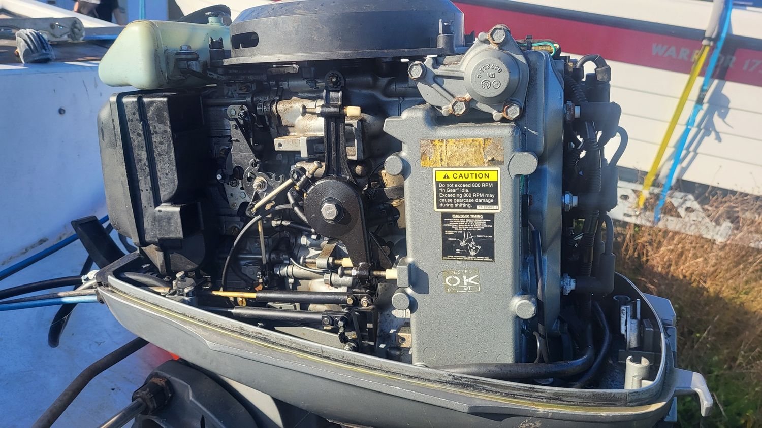 mariner 50 hp longshaft oil injection Power trim