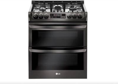 LG LTG4715BD Gas 30 in Slide in Black Range. Double Oven. S&amp;D