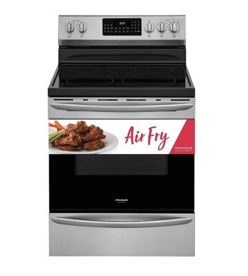 Frigidaire Gallery Freestanding 30-in Smooth Surface SS 5 Elements 5.7-cu ft Self-Cleaning Air Fry Convection Oven Electric Range GCRE3060AF - MSRP $1249