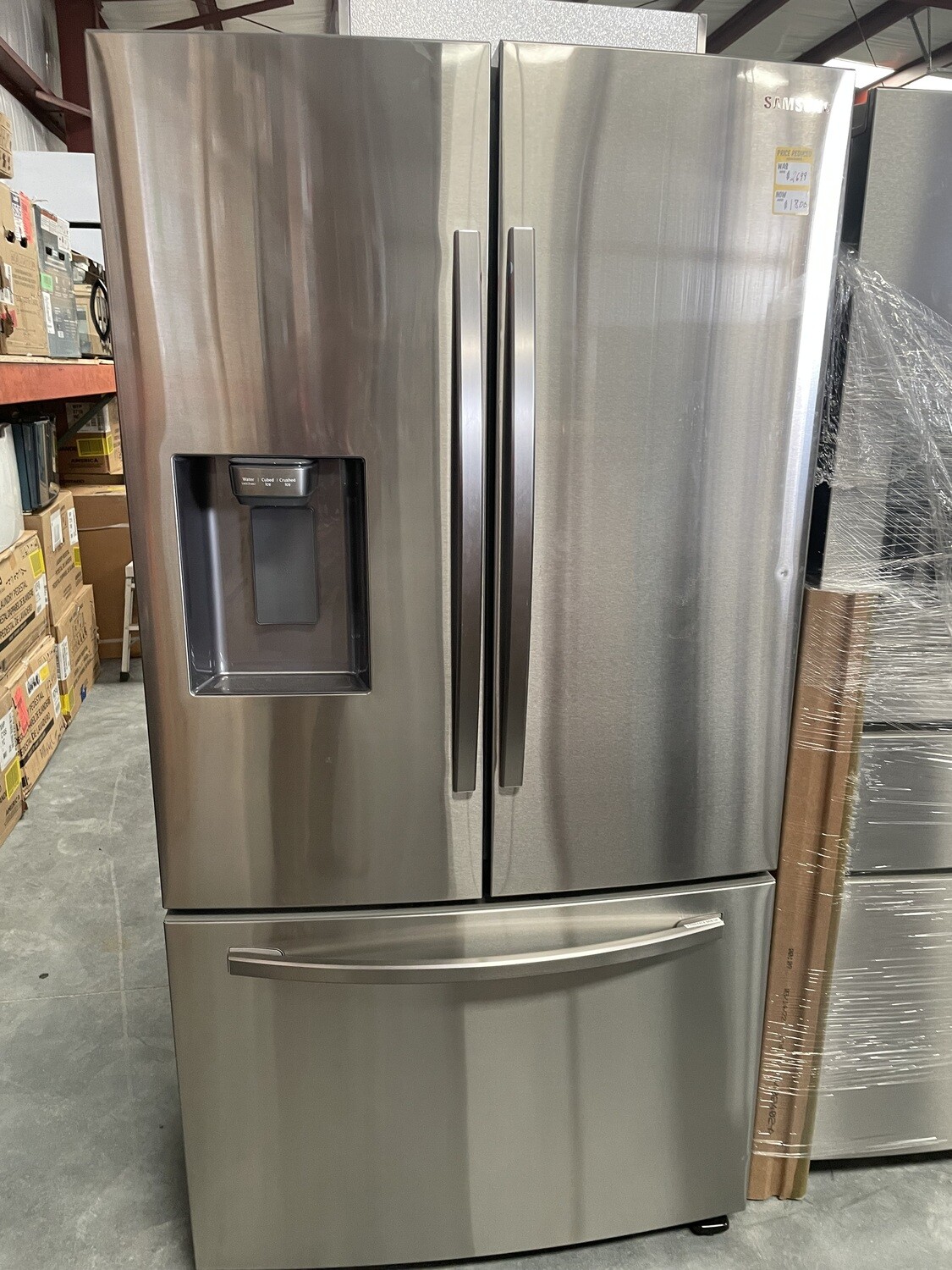 Samsung 27 Cu Ft French Door Refrigerator with Dual Ice Maker Stainless Steel RF27T5241SR S&amp;D