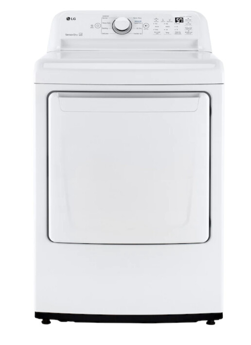 LG 7.3-cu ft Side Swing DoorGas Dryer (White) Model DLG7001W MSRP $949