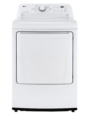 LG 7.3-cu ft Side Swing Door Gas Dryer (White) Model DLG7001W MSRP $949