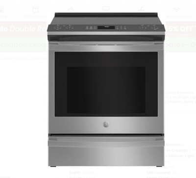 GE Profile 30 Smart Smooth Top Electric Convection Air Fry 5 Element Range. Model PSS93YPFS MSRP $1899