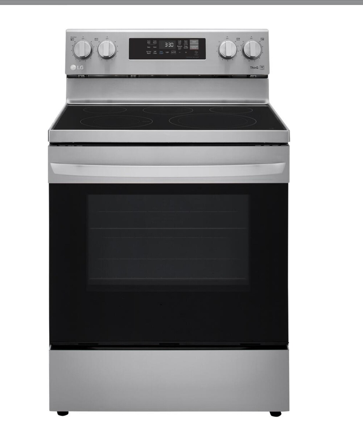 LG Air Fry Smart Wi Fi Smooth Surface Freestanding Electric Range Self
