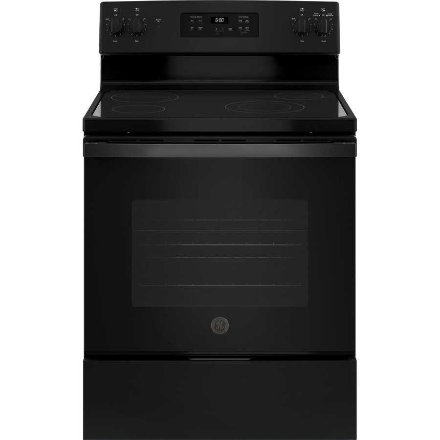 Smooth Surface 4 Elements 5.3-cu ft Freestanding Electric Range (Black) (Common: 30-in; Actual: 29.875-in)JBS60DKBB (NORDER)