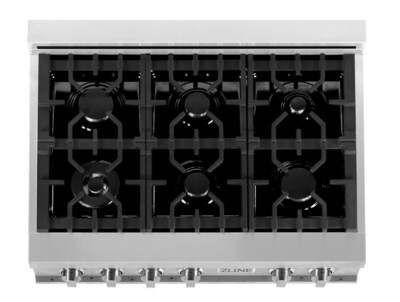 Z-Line Professional 36-in 6-Burner Stainless Steel Gas Cooktop (Common: 36-in; Actual: 36-in) RT36 MSRP $1399