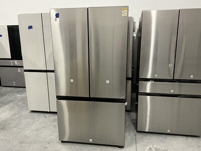 Samsung RF30BB6600QLAA- Bespoke 30.1 cu ft 3-Door French Door Refrigerator with Dual Ice and Beverage Center - Stainless steel S&amp;D