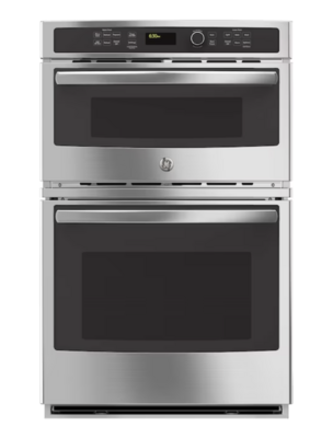 GE® 27" Built-In Stainless Steel Combination Microwave/Thermal Wall Oven - Upper 1.7 cu ft/ Lower 4.3-cu ft Model JK3800SHSS MSRP $3777 (NORDER)