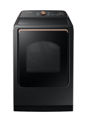 Samsung 7.4-cu ft. Electric Dryer with Steam Sanitize Brushed Black Model DVE55A7700V MSRP $1299