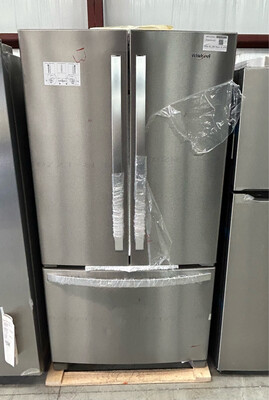 Refrigerator Whirlpool 25.2-cu ft French Door with Ice Maker Fingerprint Resistant Stainless Steel WRF535SWHZ MSRP $2399