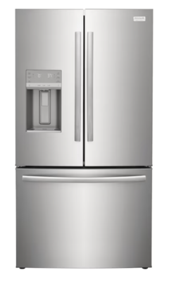 Refrigerator Frigidaire Gallery 27.8-cu ft French Door with Dual Ice Maker Smudge-proof Stainless Steel GRFS2853AF MSRP $2999