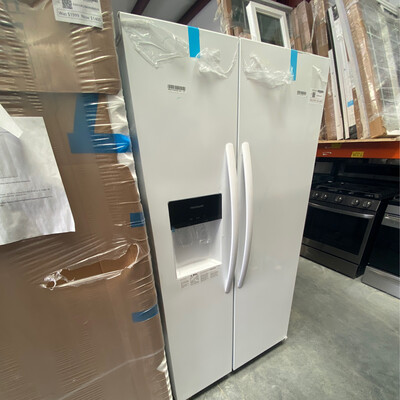 Frigidaire Refrigerator 25.6 Cu.Ft. 36" Standard Depth Side by Side White Model FRSS2623AW MSRP $1399