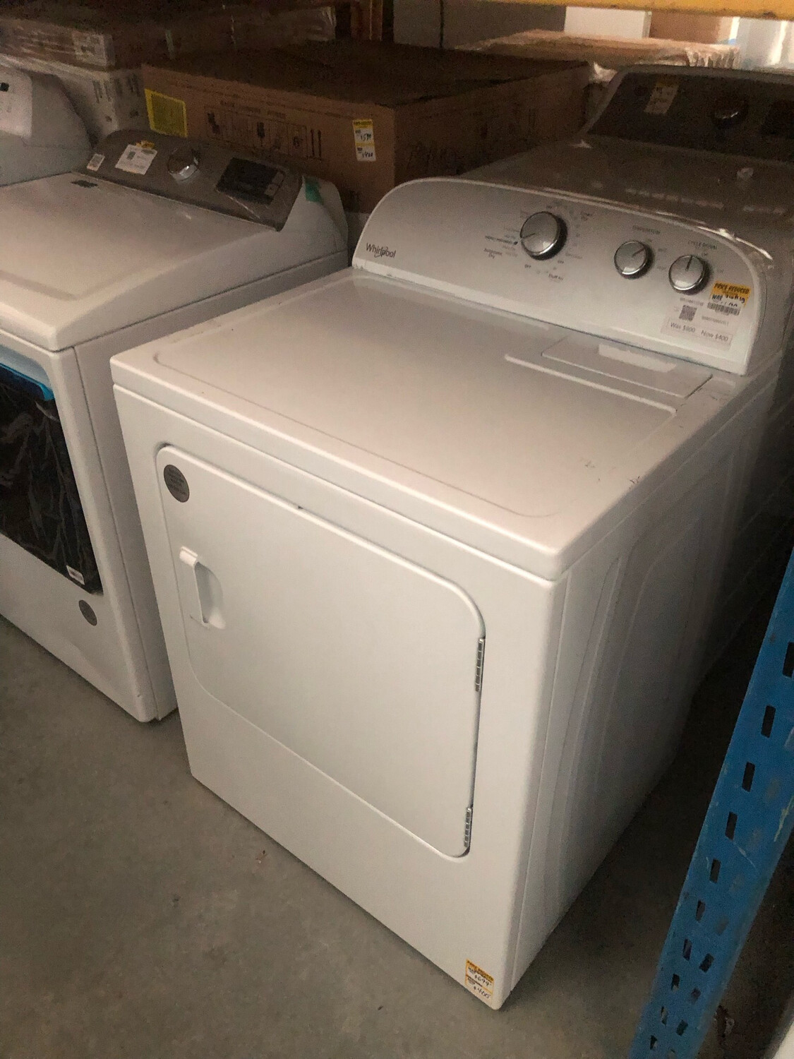 Whirlpool 7.0cu ft Electric Dryer (White) Model WED4815EW MSRP 800