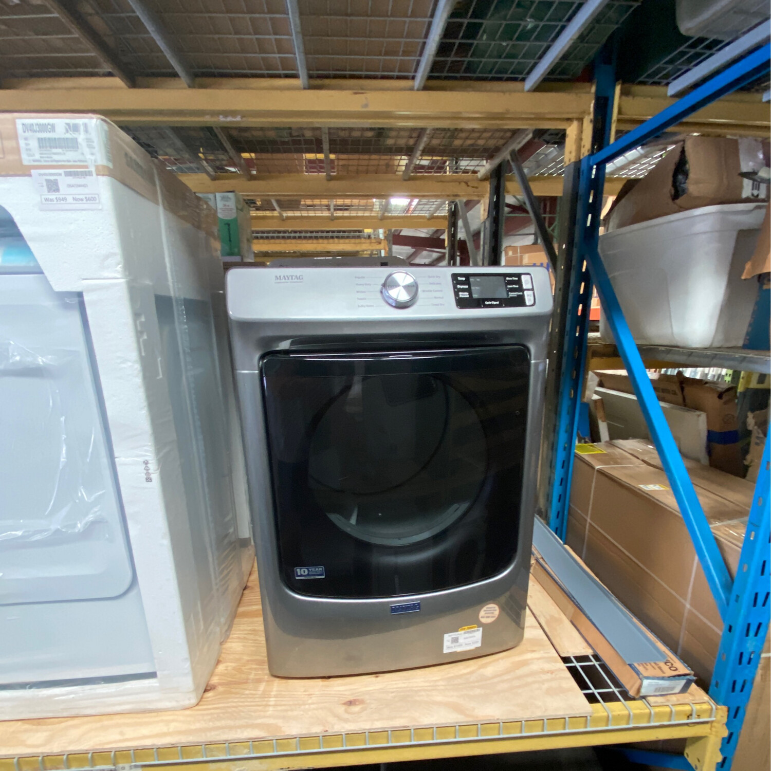 Maytag MED5630HCOB 7.3-cu ft Stackable Electric Dryer (Metallic Slate) Model S&amp;D