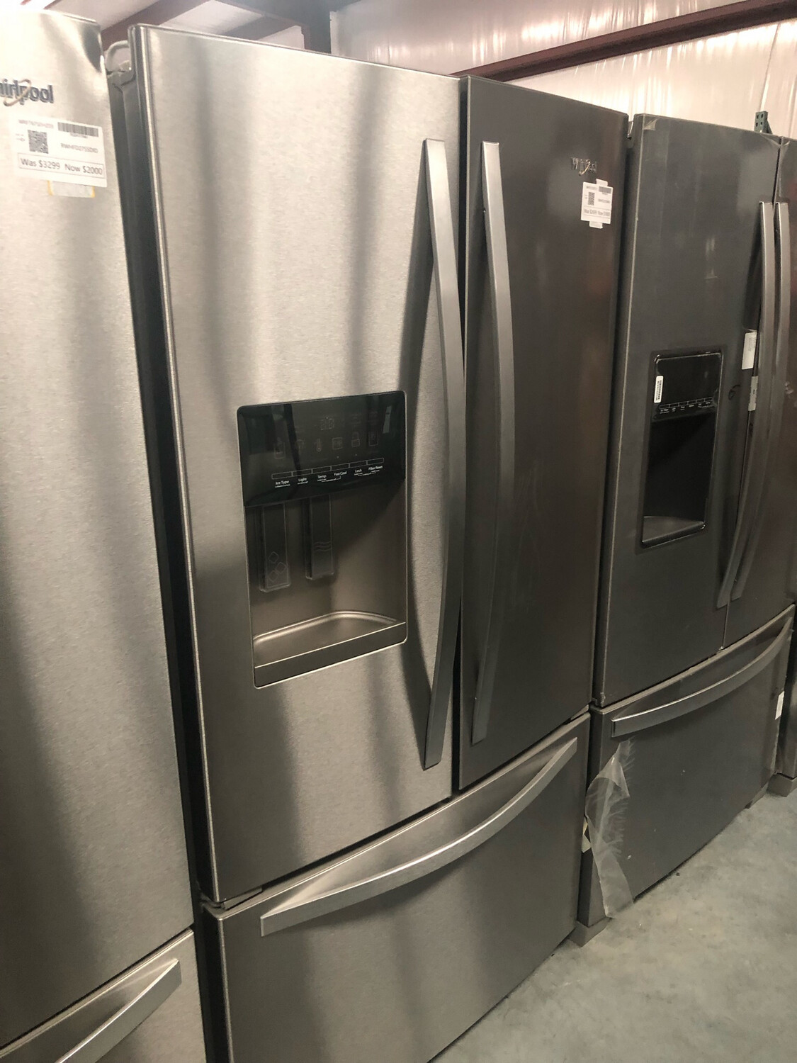 Whirlpool WRF555SDFZ1OB 22.5 cu. ft. French Door Refrigerator with Ice Maker (Fingerprint-Resistant Stainless Steel) Model S&amp;D