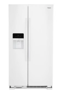 Whirlpool 21.4-cu ft Side-by-Side White Refrigerator with Ice Maker. Model WRS321SDHW. MSRP $1599