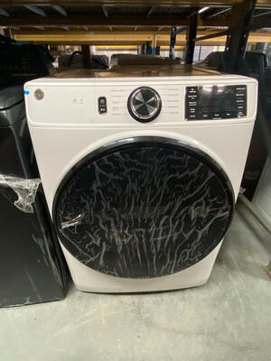 Dryer GE 7.8 cu. ft. Capacity Smart Front Load Electric Dryer with Sanitize Cycle GFD55ESSNWW MSRP $1049
