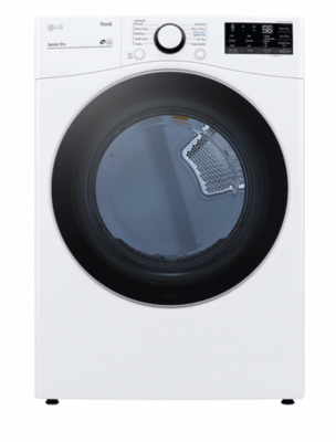 LG DLG3601W 7.4-cu ft Reversible Side Swing Door Stackable Smart Gas Dryer White OB