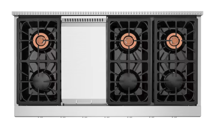 Empava EMPV-48GC32 48-in 7 Burners Stainless Steel Gas Cooktop