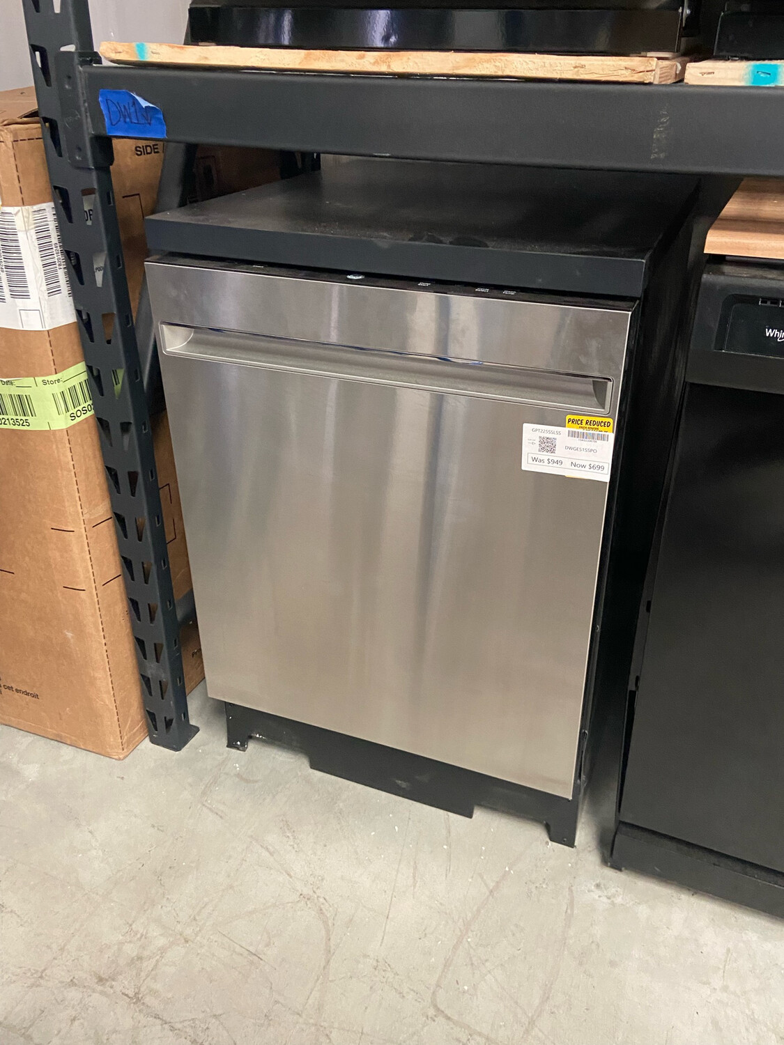 GE 24&quot; Stainless Steel Interior Portable Dishwasher with Sanitize Cycle - 51dba Model GPT225SSLSS MSRP $949