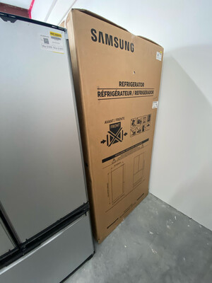 Samsung RF24R7201SR 22.6-cu ft 4-Door Counter-depth Smart French Door Refrigerator with Ice Maker (Fingerprint Resistant Stainless Steel) Model RF24R7201SR