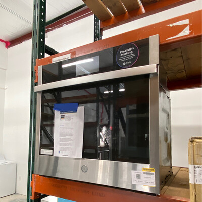 GE Profile PTS7000SNSS 30-in Self-cleaning Air Fry Convection European Element Smart Single Electric Wall Oven Stainless Steel