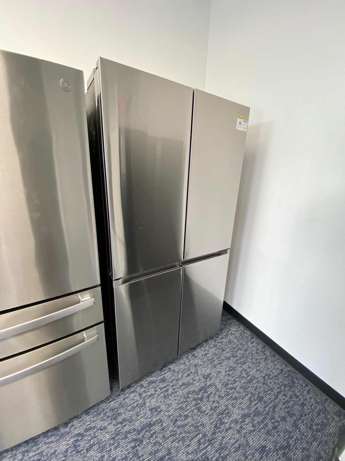 Samsung RF23A9671SR 22.8-cu ft 4-Door Counter-Depth French Door Refrigerator with Dual Ice Maker and Door within Door (Fingerprint Resistant Stainless Steel)