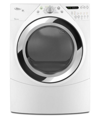 Whirlpool 27 Inch Electric Dryer with 7.5 cu. ft. Capacity Quick Refresh Steam Cycle and Quiet Dry Plus Noise Reduction System - White Model WED9750WW MSRP $1200
