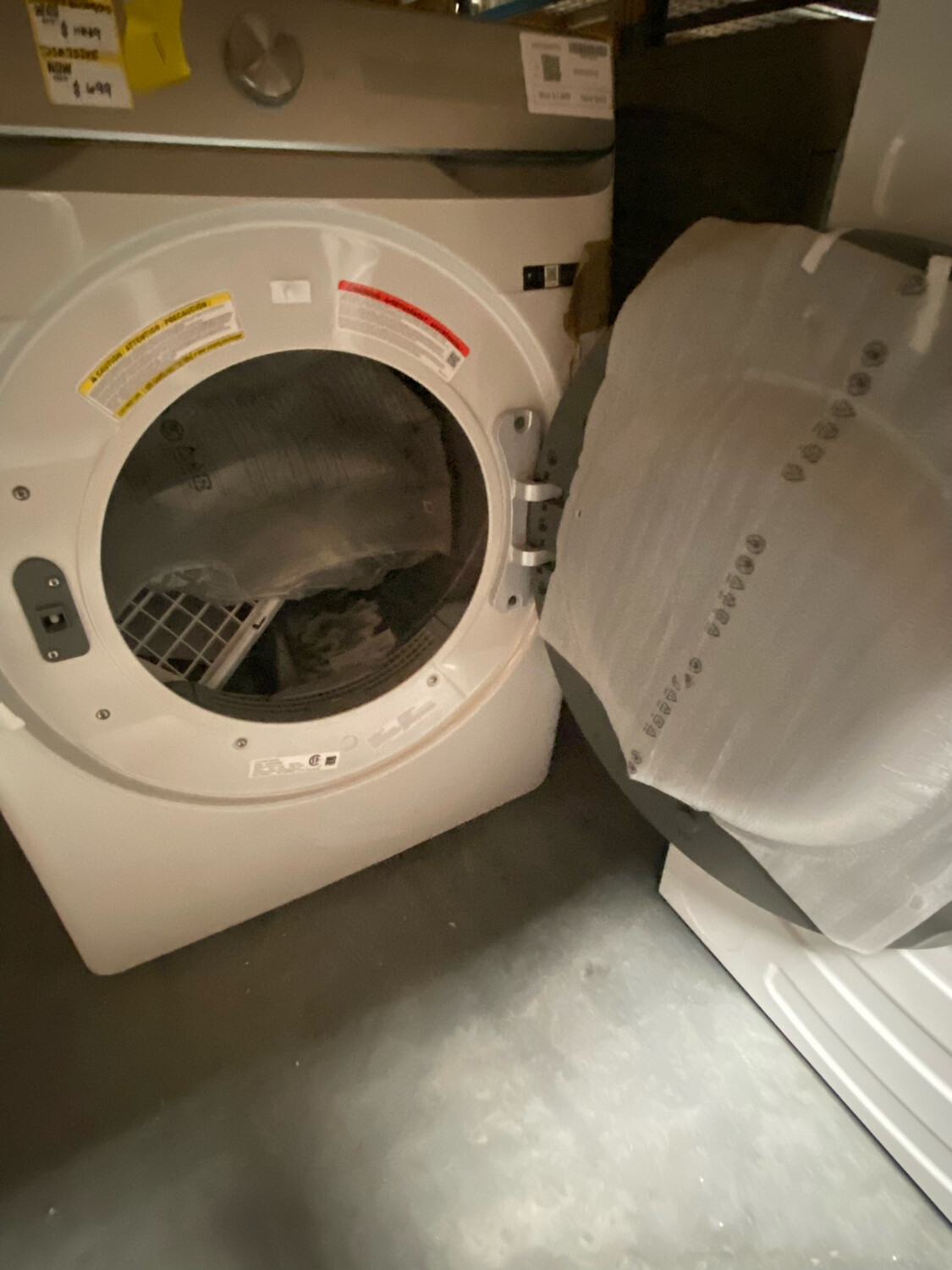 Samsung Electric Dryer 7.5 cu ft. Ivory Model DVE50A8600EOB S&amp;D