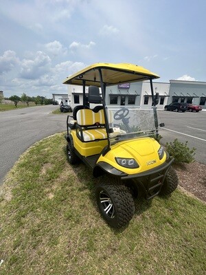 ICON I40L Electric Golf Cart - 4 Passenger Lifted Height Tuscan Yellow w/2T - MSRP $11,495