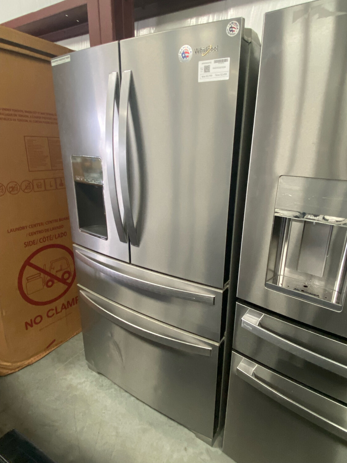 Whirlpool WRX986SIHZ 26.2-cu ft 4-Door French Door Refrigerator with Ice Maker Stainless Steel