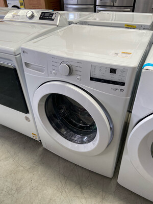 LG 4.5-cu ft High Efficiency Stackable Front-Load Washer (White) Model WM3400CW MSRP $899