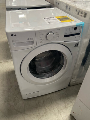 Washer LG 4.5-cu ft High Efficiency Stackable Front-Load Washer (White) Model WM3400CW MSRP $899