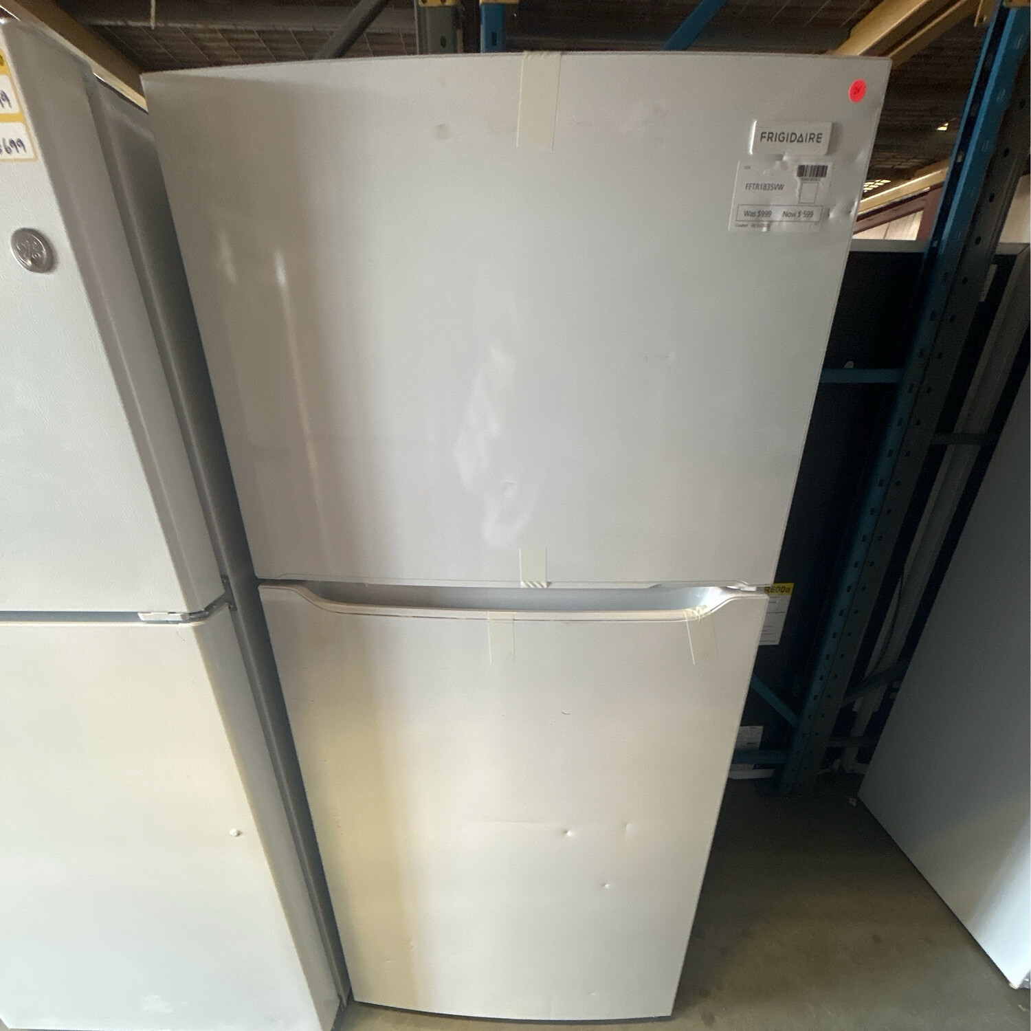 Frigidaire 18.3 Cu. Ft. Top Freezer Refrigerator Model FFTR1835VW MSRP $999