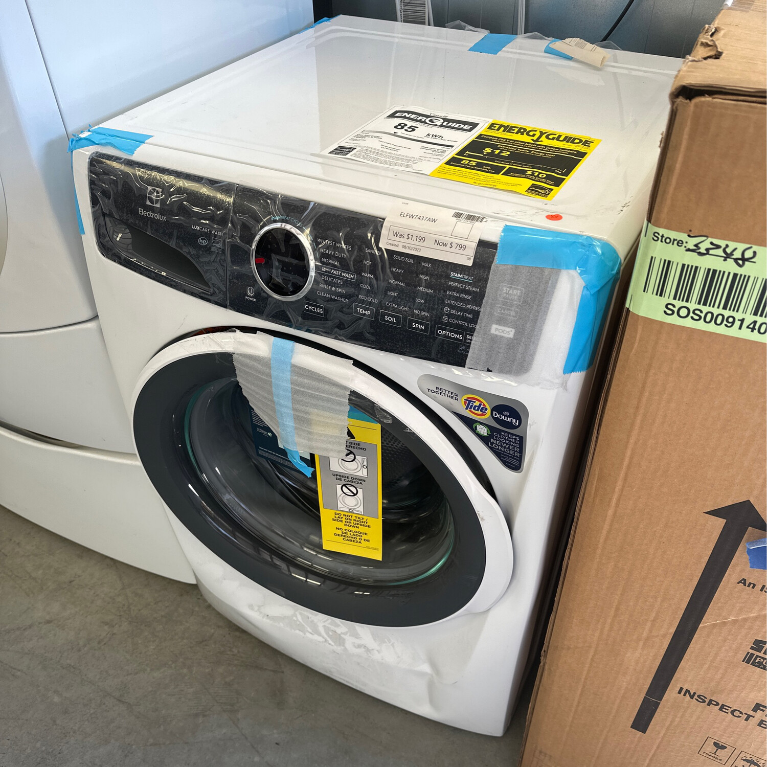 Electrolux ELFW7437AW Front Load Perfect Steam™ Washer with LuxCare® Wash - 5.2 Cu.Ft. I.E.C Model S&amp;D