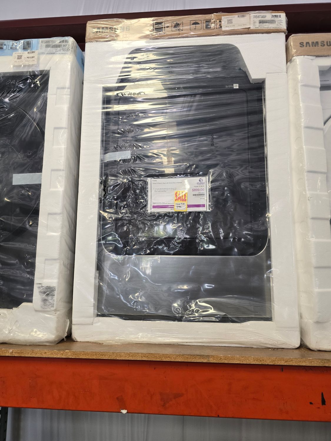 SAMSUNG DVE45T3400P ELECTRIC DRYER S&amp;D