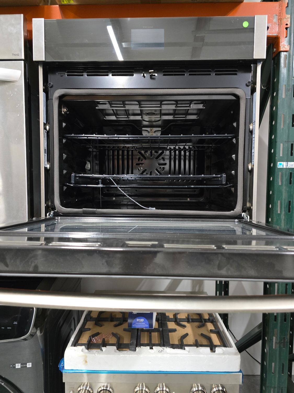 GE JTS5000SNSS 30" Smart Built-in Self-Clean Convection Single Wall Oven with Never Scrub Racks Open Box