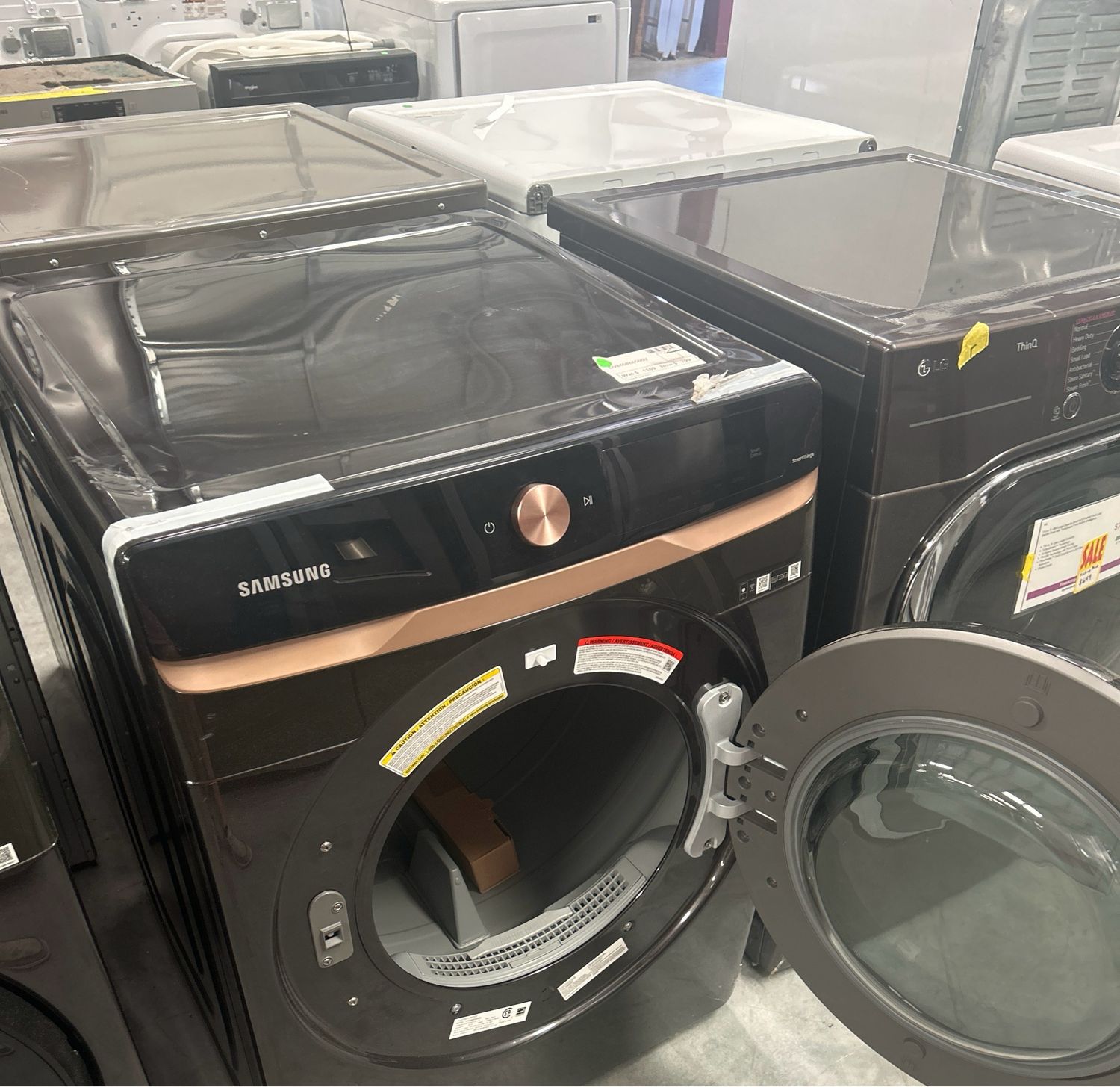 Samsung DVE50A8600VOB 7.5 cu ft AI Smart Dial Electric Dryer S&amp;D