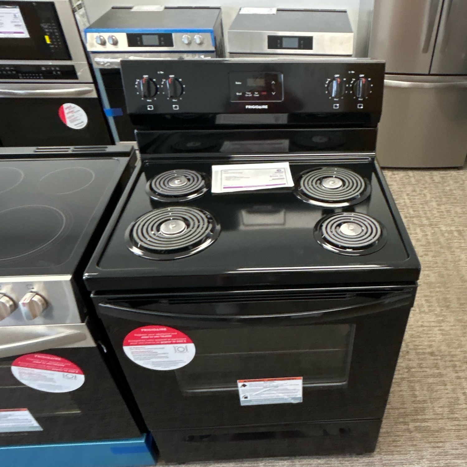 Frigidaire 30&quot; Electric Range FCRC3012AB Coil Top