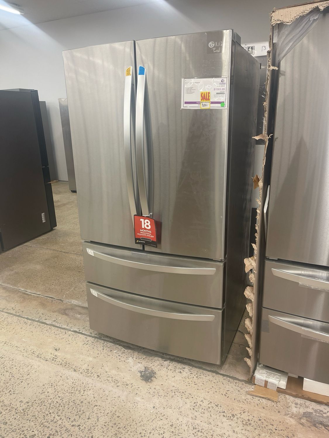 LG LMWS27626S 27 cu ft French Door Refrigerator -MHC 1