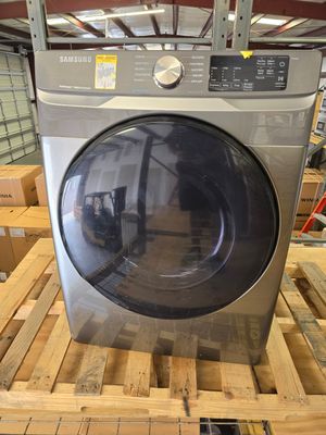 SAMSUNG DVG45R6100POB 7.5 cu. ft. Gas Dryer with Steam Sanitize+ in Platinum
