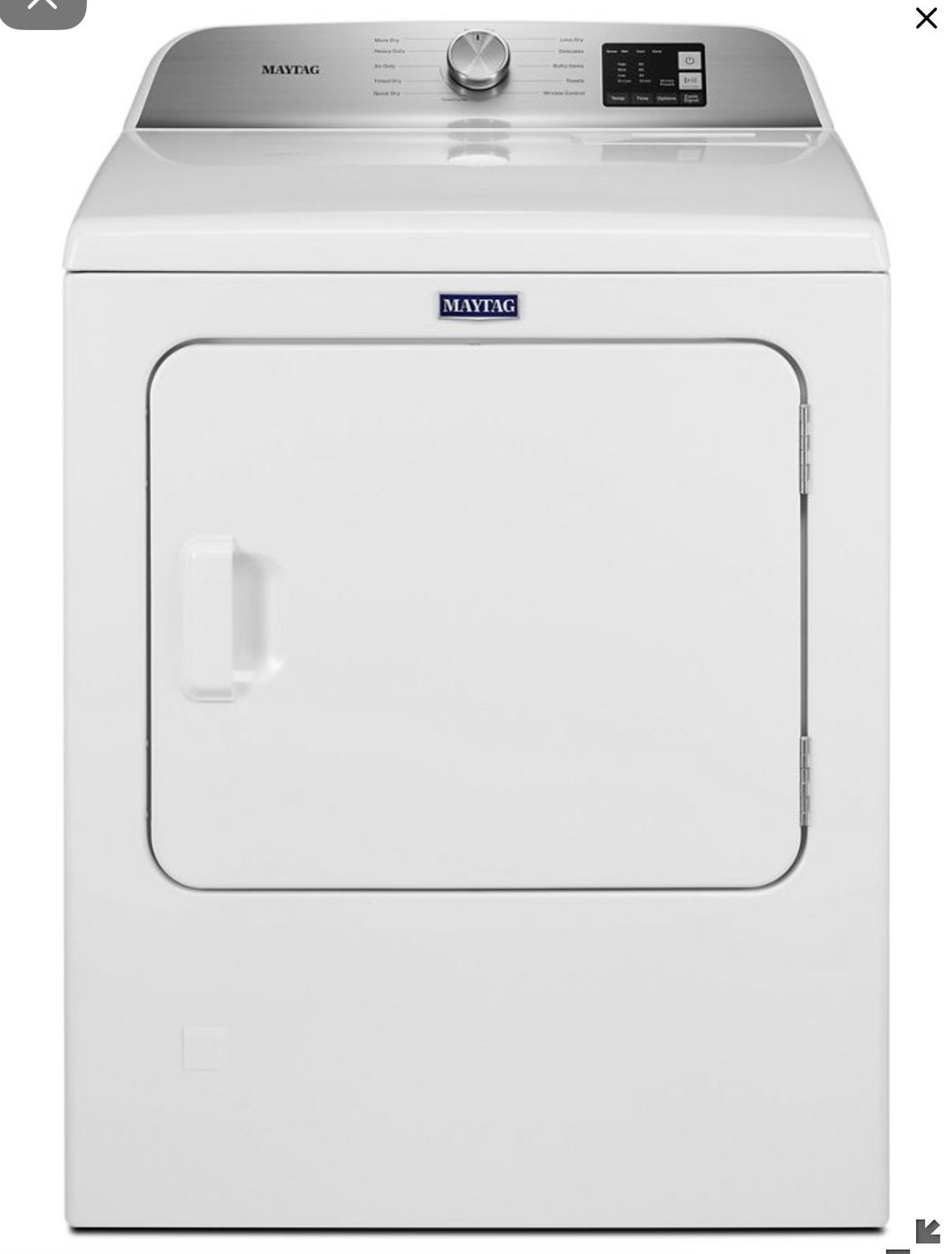 Maytag MGD6200KWOB 7-cu ft Reversible Side Swing Door Gas Dryer (White) S&amp;D